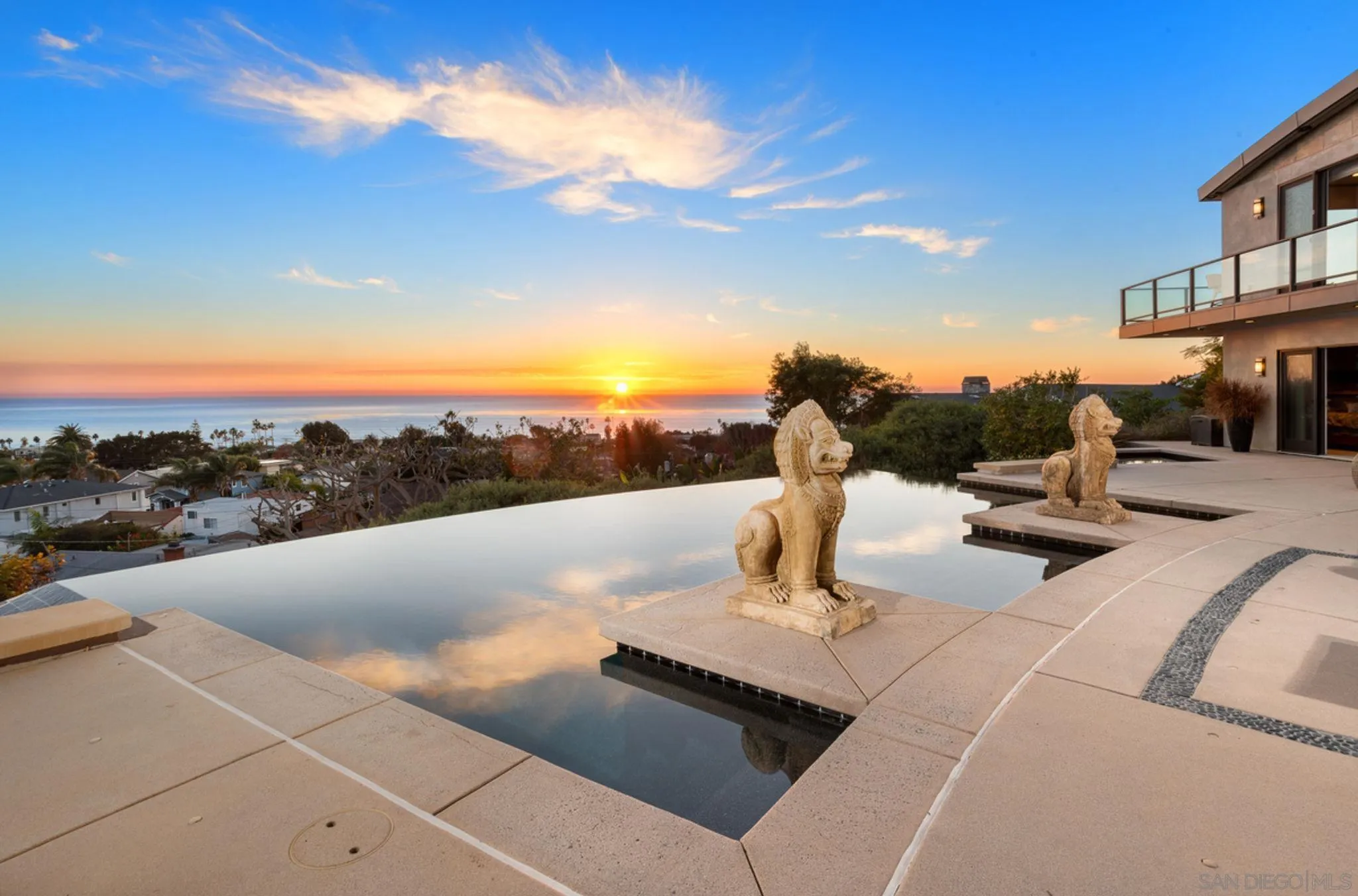 a view of a terrace with sitting area