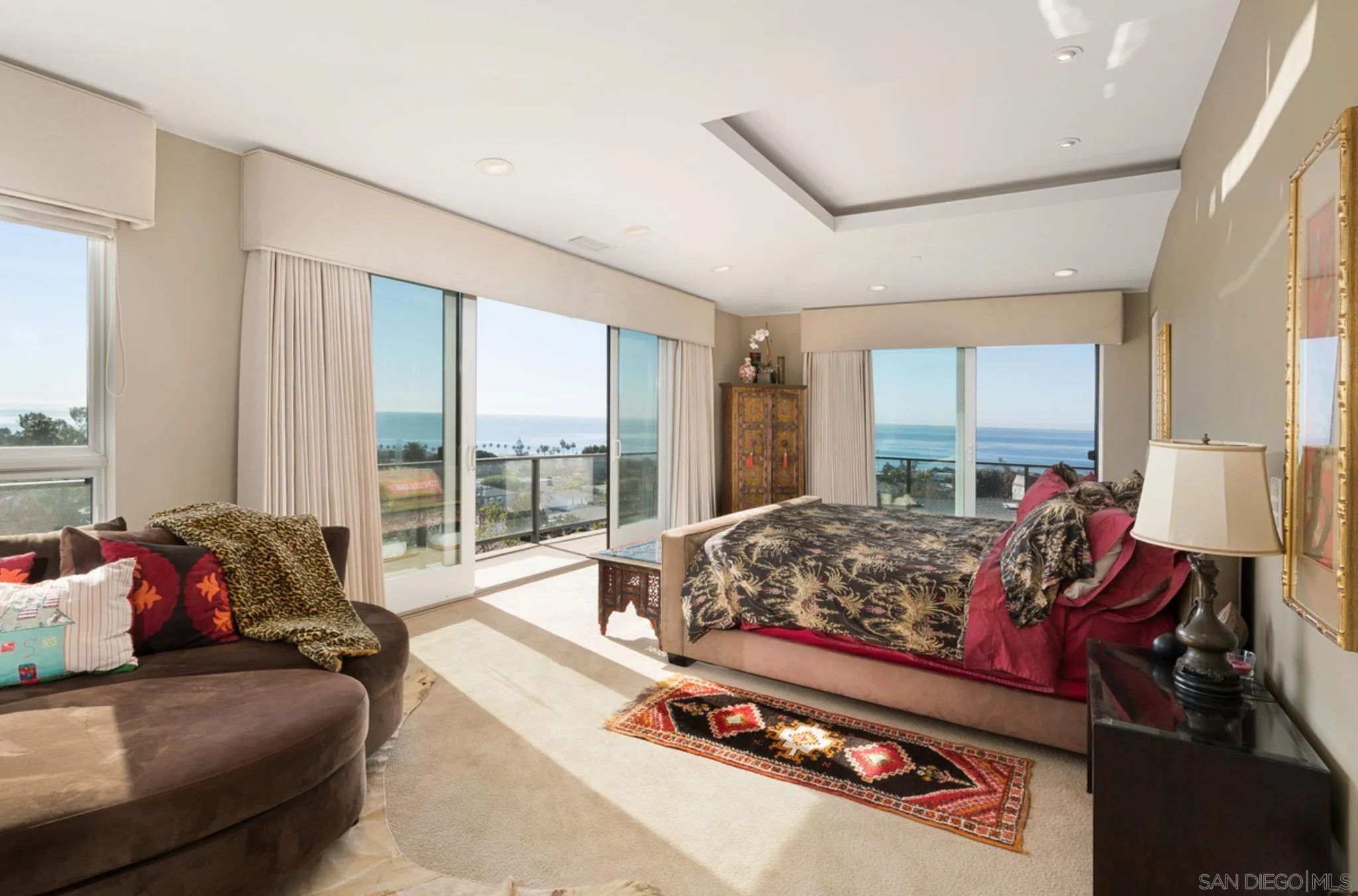 5680 Linda Rosa Avenue La Jolla, CA 92037 - Photo 14 of 24 a living room with furniture and a large window
