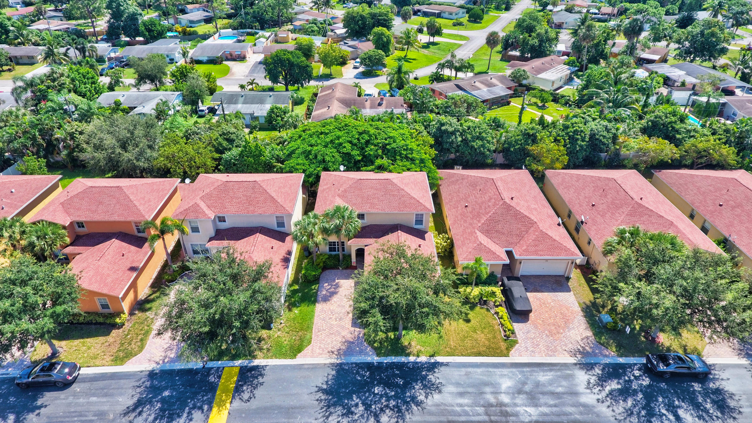 804 Quartz Terrace West Palm Beach, FL 33413 - Photo 58 of 65 an aerial view of house with yard