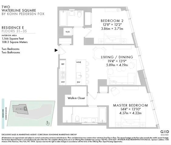 $2,999,000 | 30 Riverside Boulevard, Unit 32E | Upper West Side