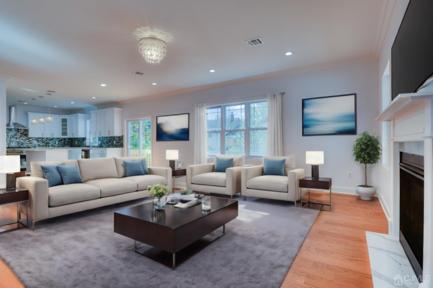 182 Harding Road Scotch Plains, NJ 07076 - Photo 71 of 77 Virtual staging - Family Room/Kitchen