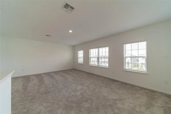 an empty room with an entryway