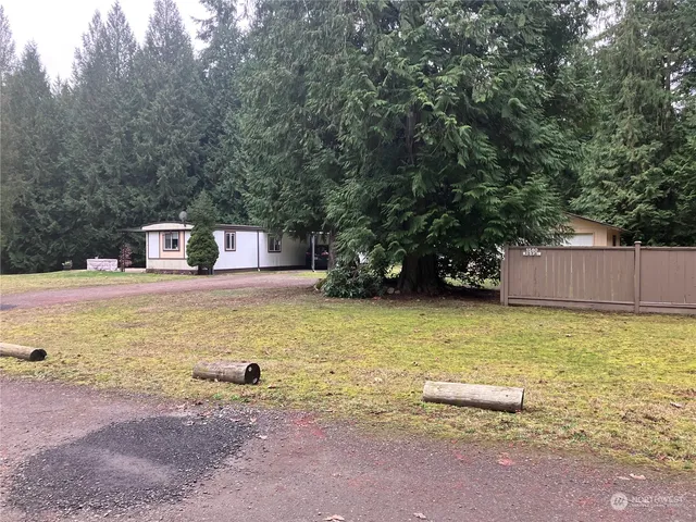 a swimming pool with yard