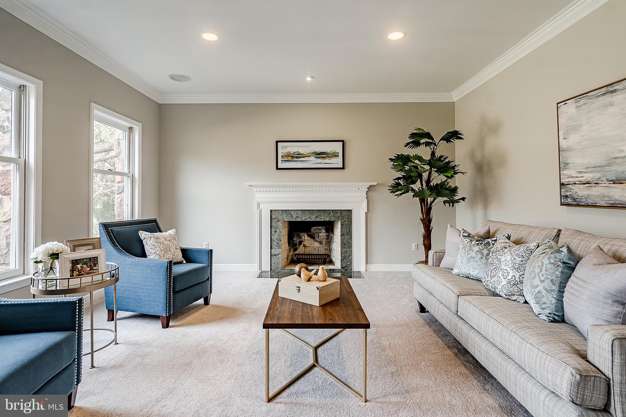 2008 Turnberry Circle Glenmoore, PA 19343 - Photo 8 of 62 Living with wood burning fireplace