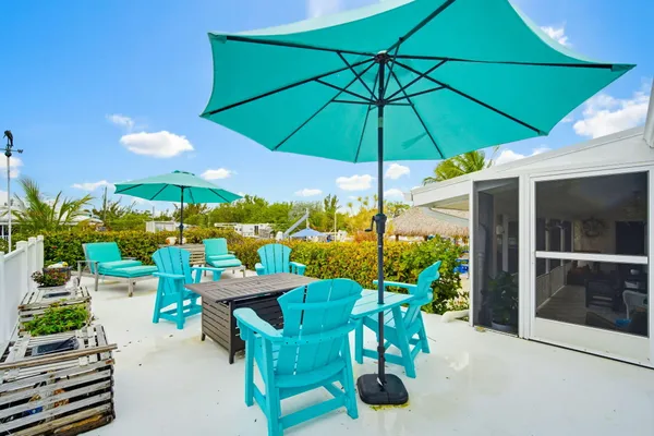 a view of a house with a patio
