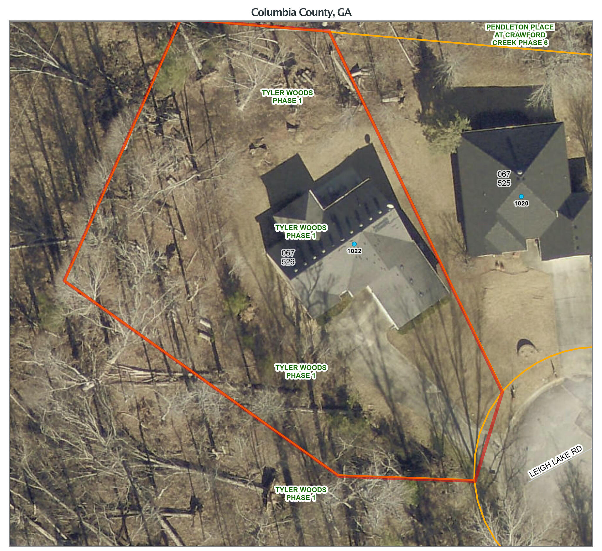 1022 Leigh Lake Road Grovetown, GA 30813 - Photo 35 of 35 Columbia County Maps Online-2