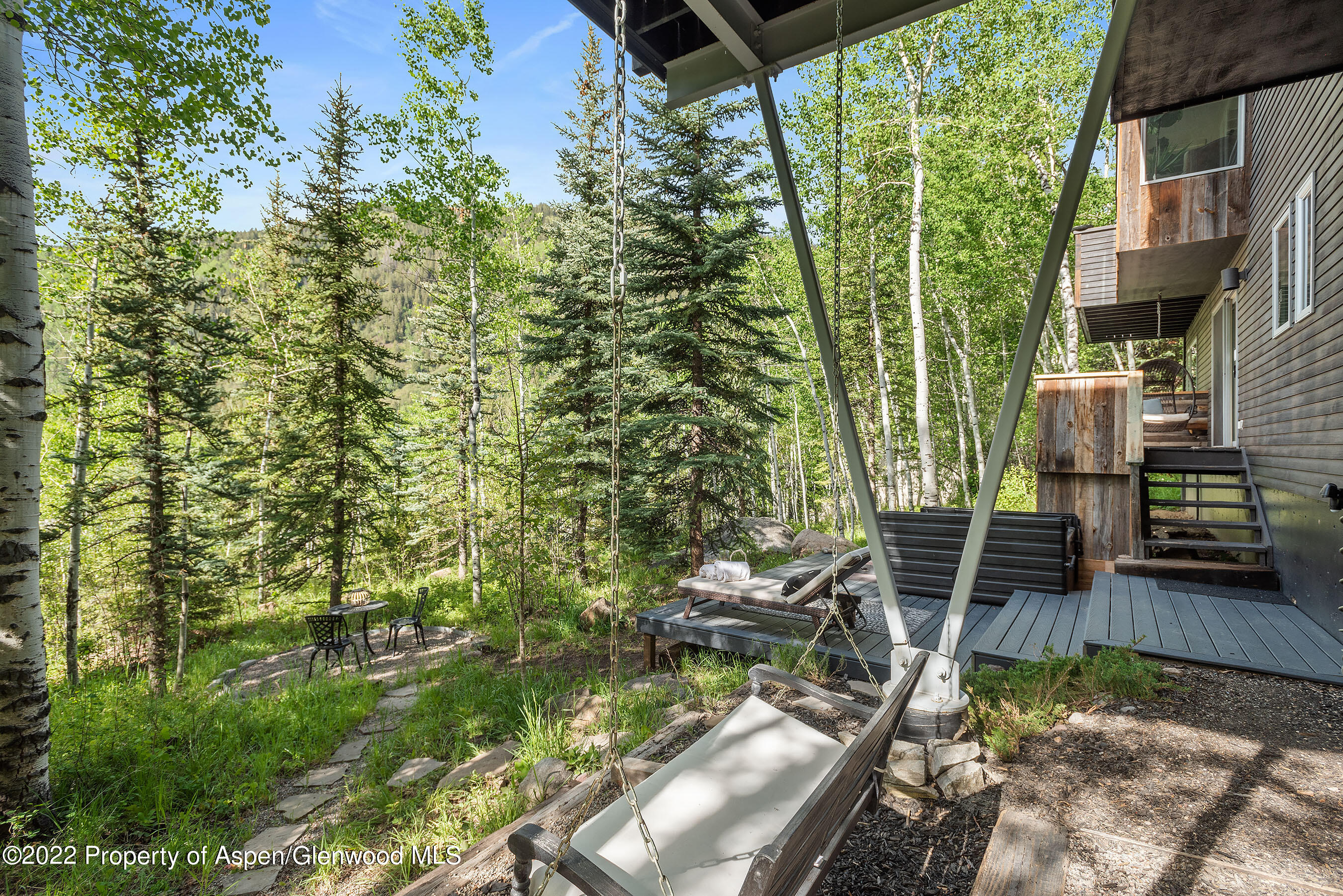 122 Eastwood Road Aspen, CO 81611 - Photo 21 of 22 a view of yard from deck having patio