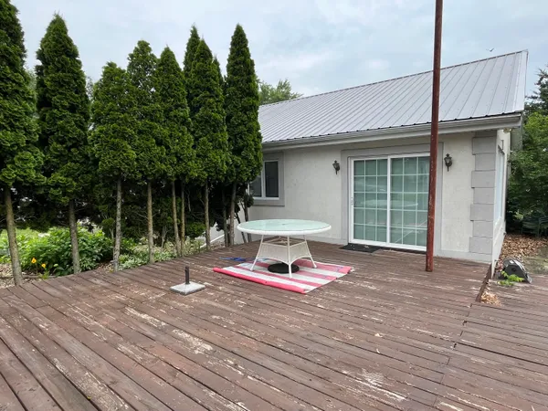 a view of outdoor space with seating area