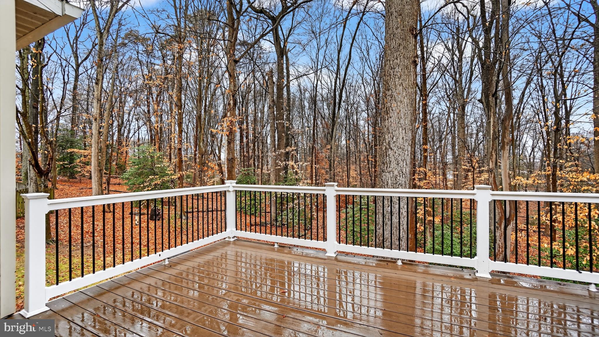 2806 Erna Court Crofton, MD 21054 - Photo 55 of 60 a view of a balcony with wooden floor and fence