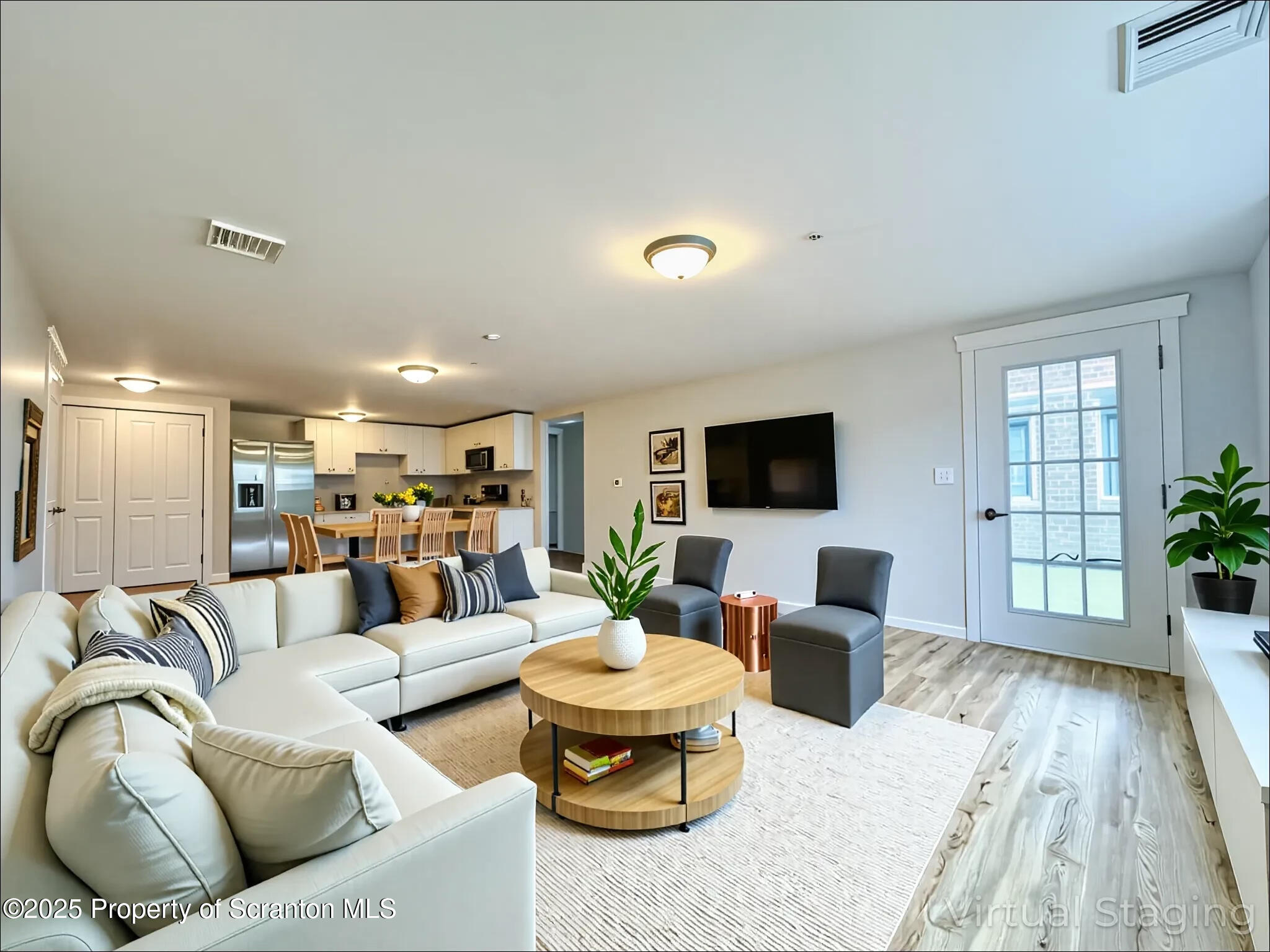88 Bianca Way Old Forge, PA 18518 - Photo 4 of 10 a living room with furniture and a flat screen tv