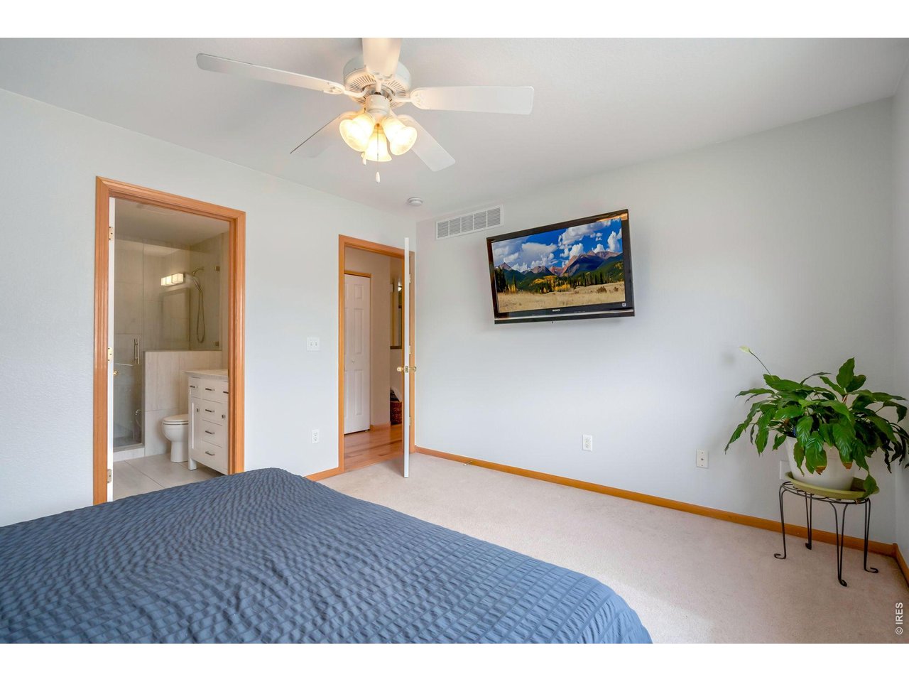 3779 Mount Meeker Street Wellington, CO 80549 - Photo 11 of 30 a view of an empty room and kitchen with wooden floor