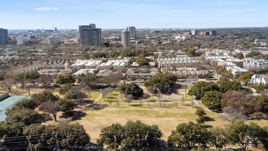 4039 Cole Avenue, Unit 105 Dallas, TX 75204 - Photo 39 of 39 Birds eye view of property with a city view