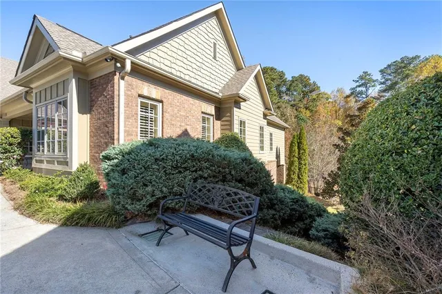 a house view with a outdoor space