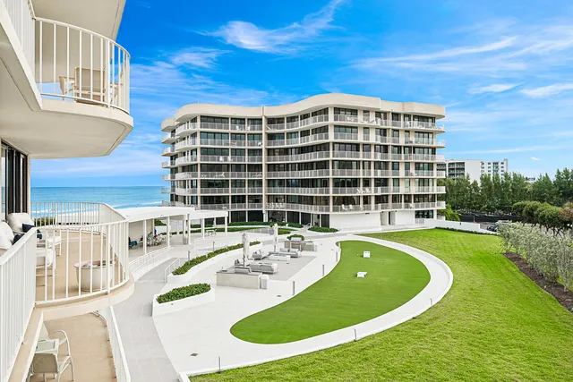 a view of a balcony with city view