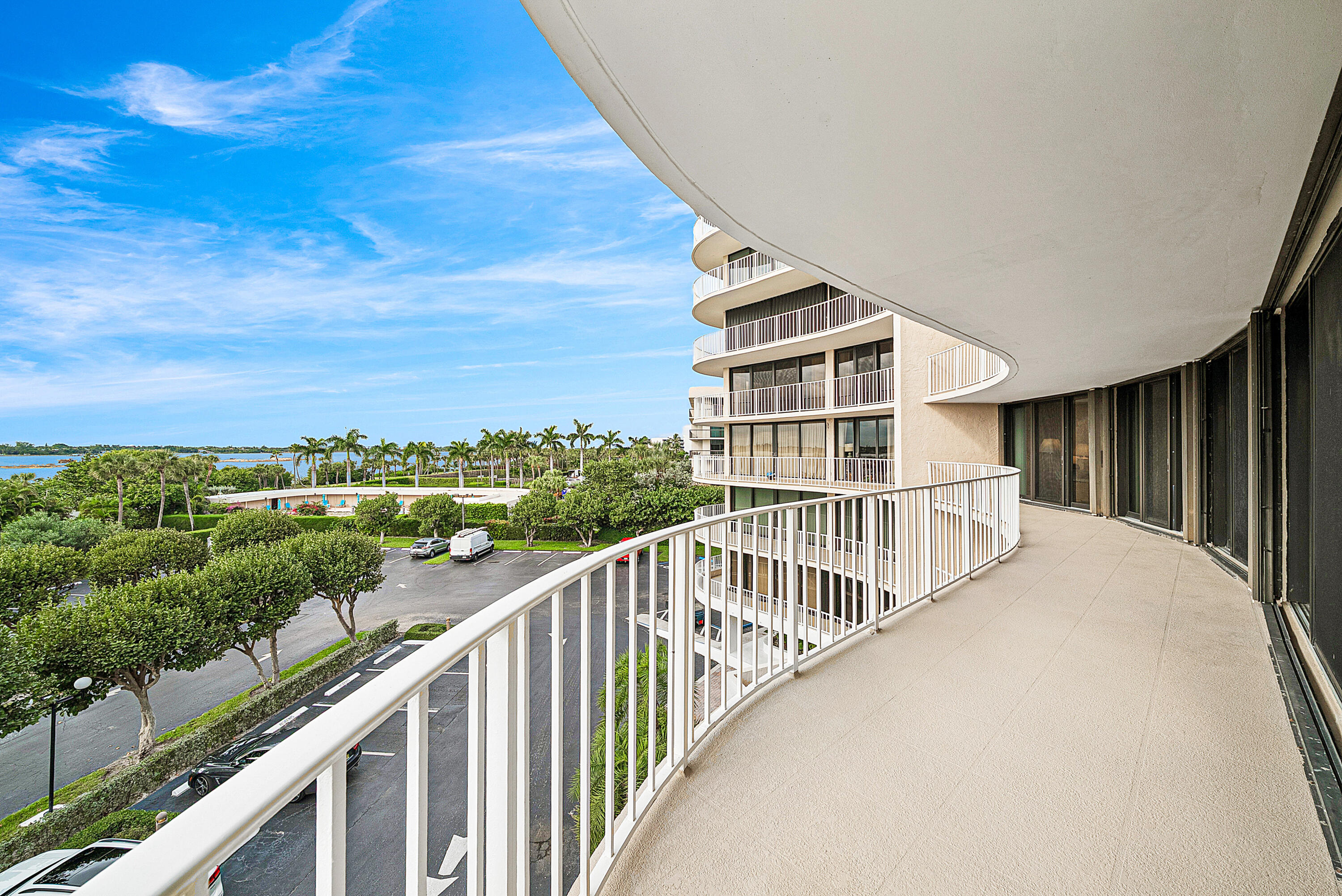 3400 South Ocean Boulevard, Unit 3HI Palm Beach, FL 33480 - Photo 27 of 50 a view of a balcony with city