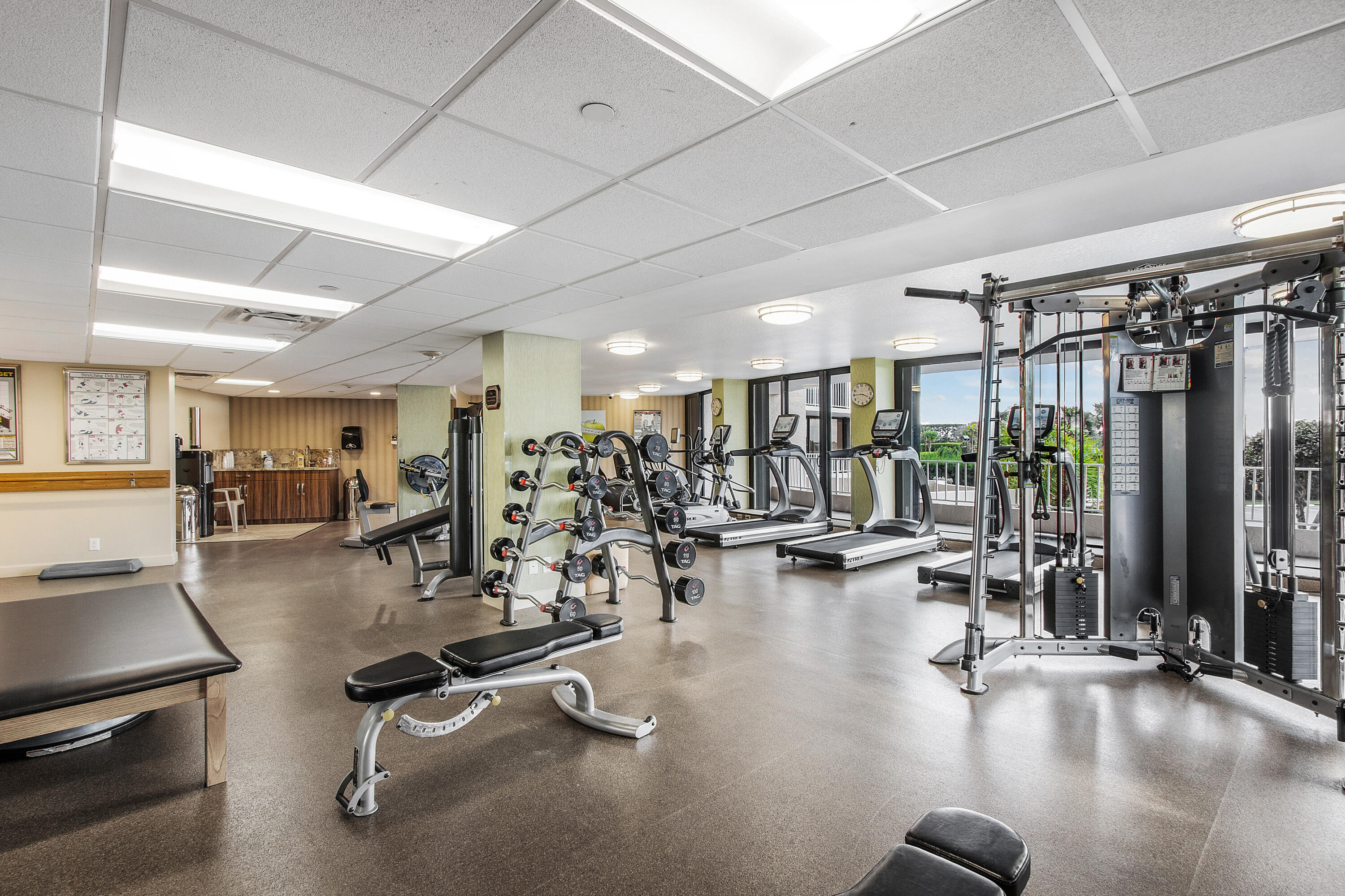 3400 South Ocean Boulevard, Unit 3HI Palm Beach, FL 33480 - Photo 37 of 50 a view of a room with gym equipment