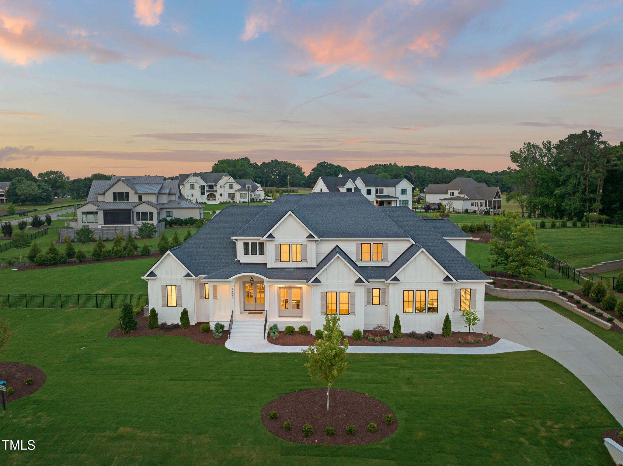 1608 Legacy Ridge Lane Wake Forest, NC 27587 - Photo 71 of 74 a view of a town with residential houses