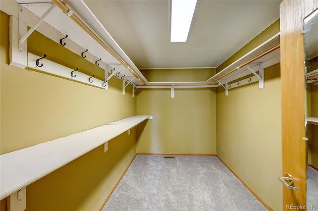 a view of walk in closet