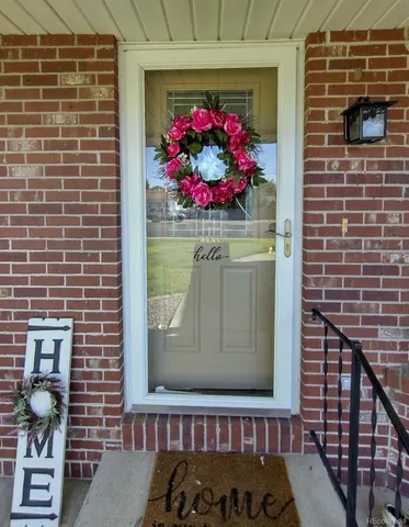 a front view of a house