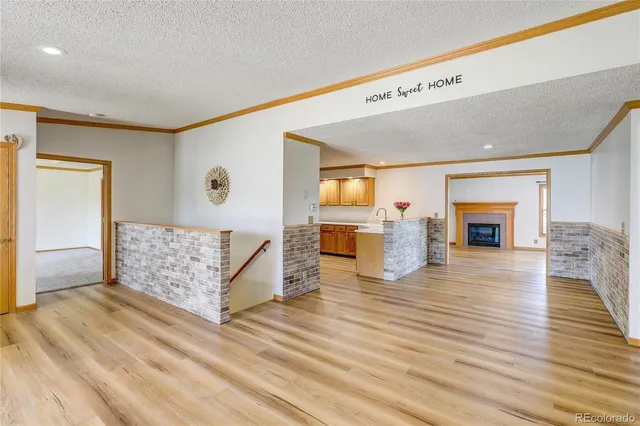 a view of livingroom with hardwood floor