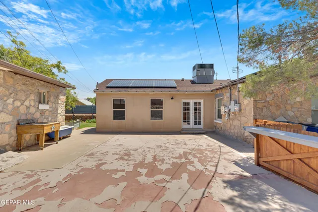 a view of a lounge chairs in the patio