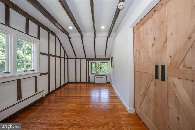 a view of hallway with stairs
