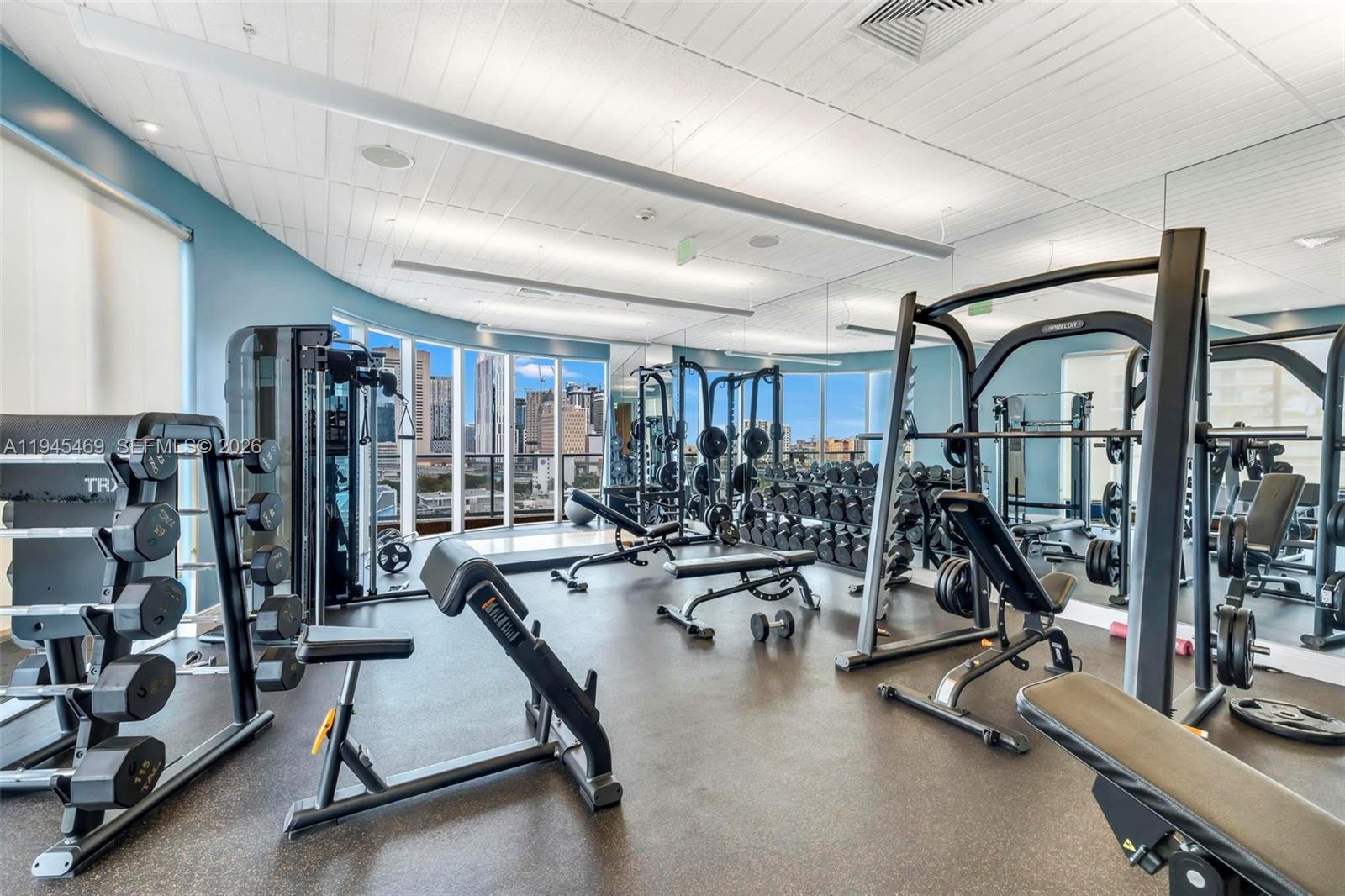 185 Southwest 7th Street, Unit 3508 Miami, FL 33130 - Photo 23 of 62 a view of a room with gym equipment