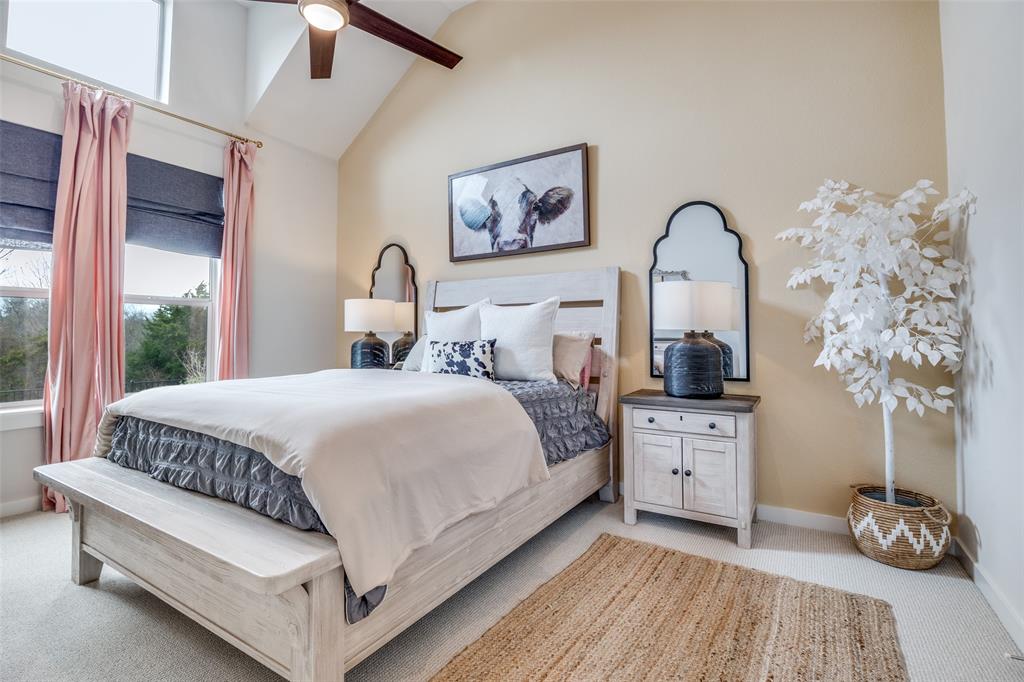 12420 Audubon Trail Rowlett, TX 75098 - Photo 14 of 27 Primary Bedroom with Vaulted Ceilings and Abundant Lighting