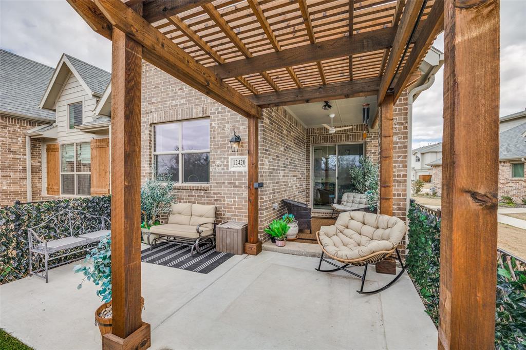 12420 Audubon Trail Rowlett, TX 75098 - Photo 25 of 27 Different View of Extended Patio with added Pergola