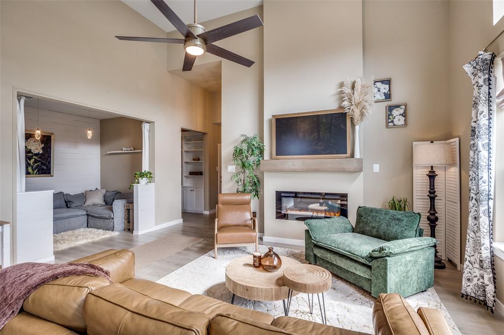 12420 Audubon Trail Rowlett, TX 75098 - Photo 4 of 27 Living Room with attached Bonus Room with added pony walls