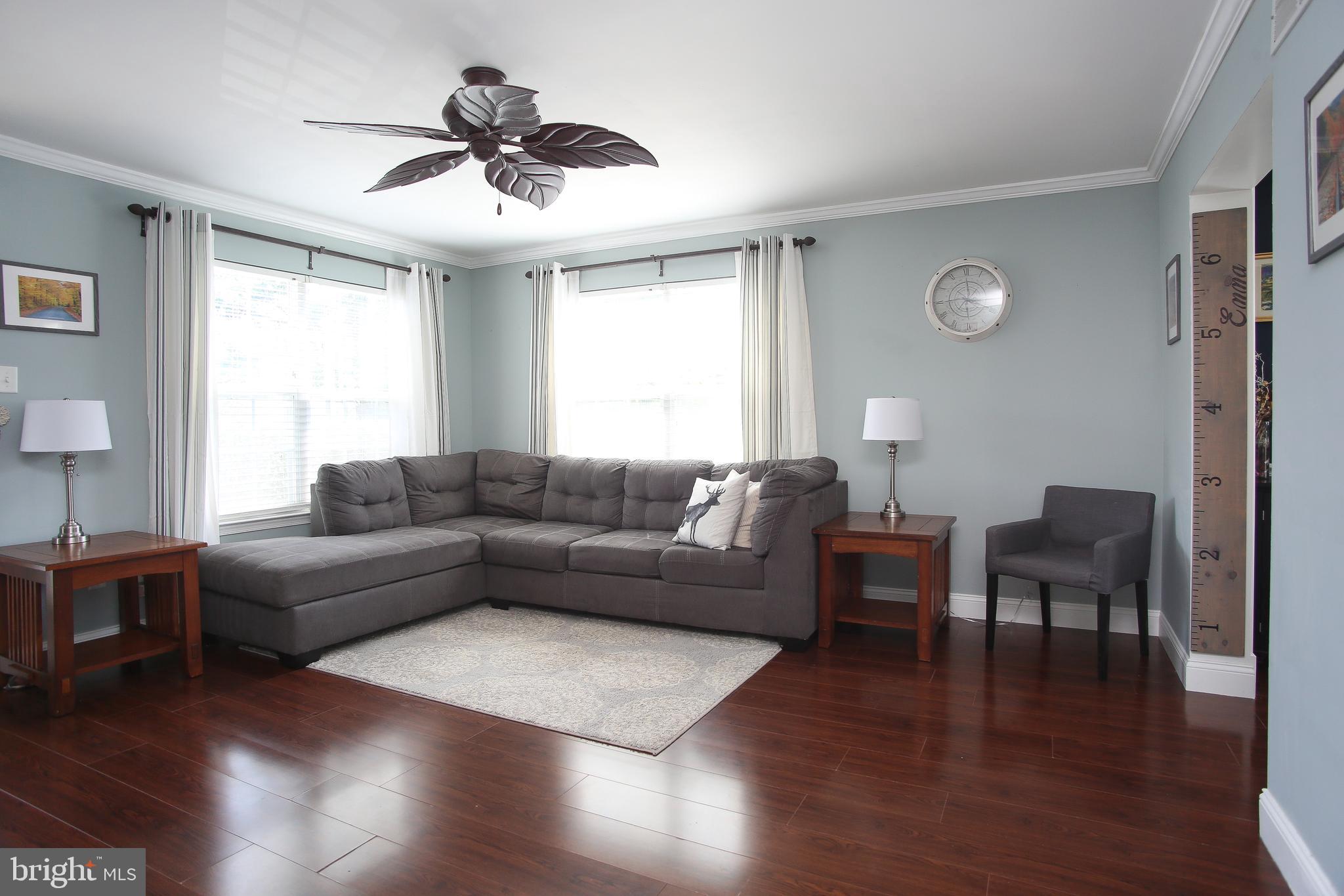 5518 Rinker Circle, Unit 331 Doylestown, PA 18902 - Photo 3 of 24 Bright & airy living room w/ ceiling fan