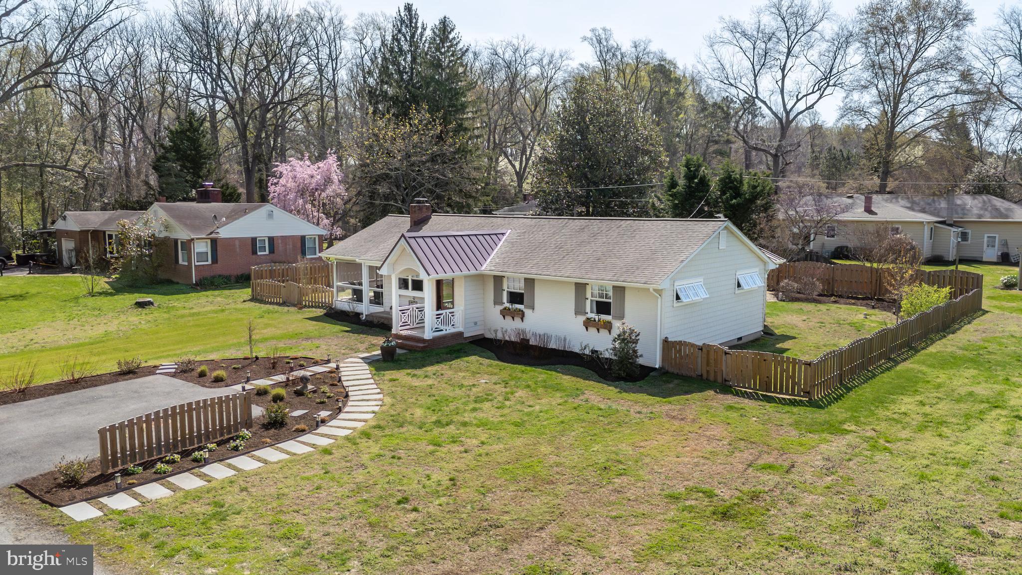 28567 Holden Road Easton, MD 21601 - Photo 44 of 45 an aerial view of a house with swimming pool garden and patio