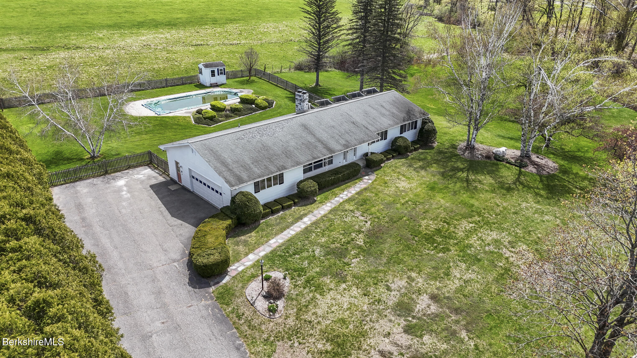 75 East Road Adams, MA 01220 - Photo 36 of 42 an aerial view of a house with a ocean view