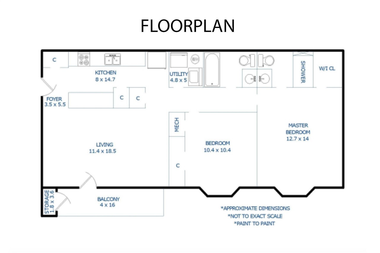2011 Quaker Landing, Unit 301 Raleigh, NC 27603 - Photo 21 of 21 1st Floor Plan