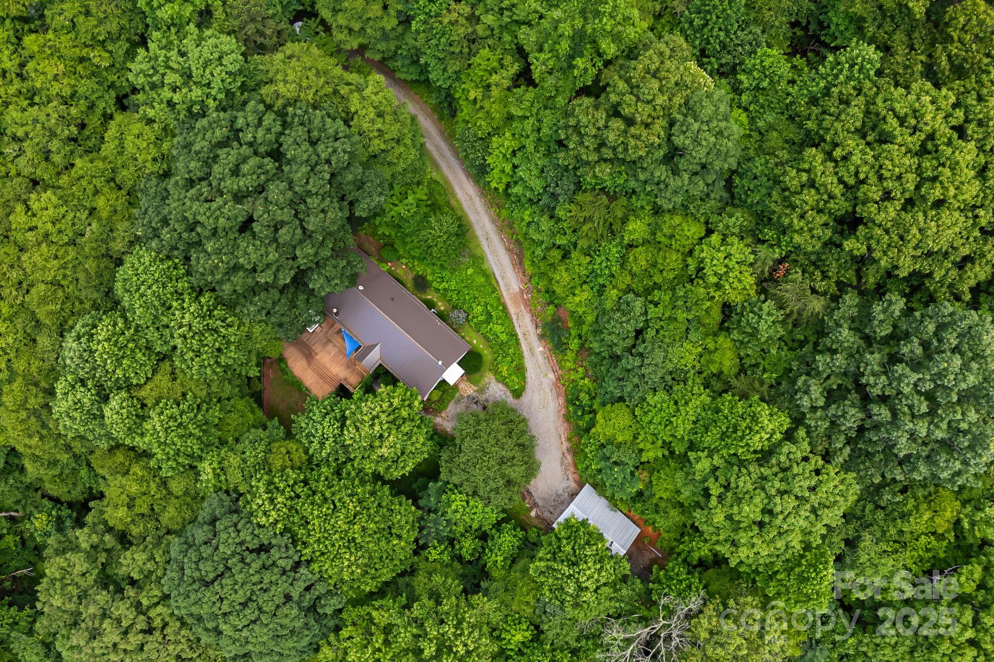 28 Back Stage Pass Leicester, NC 28748 - Photo 43 of 48 an aerial view of a house with a yard