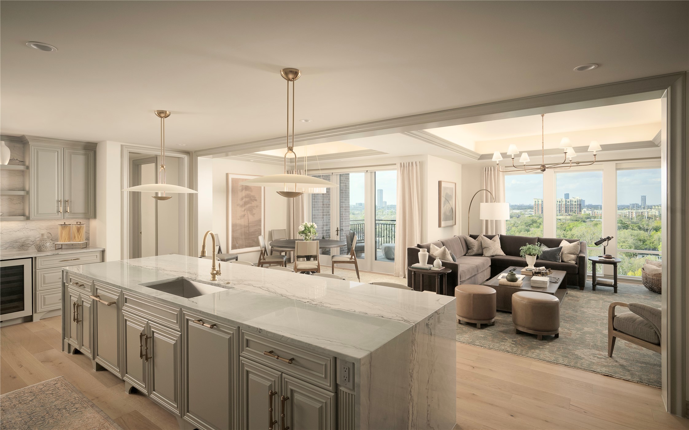 1717 Bissonnet Street, Unit 808 Houston, TX 77005 - Photo 35 of 35 Spacious open floor plan offering flexibility of furniture placement with open concept living.