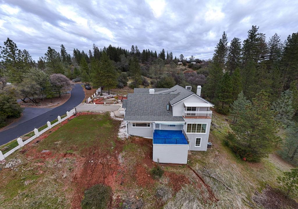 10246 Ranch Road Rough and Ready, CA 95975 - Photo 65 of 69 an aerial view of a house with a yard basket ball court and outdoor seating