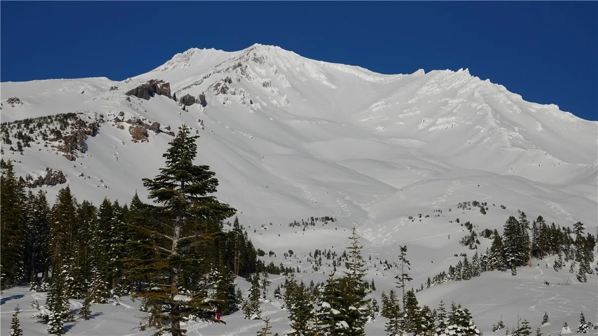 0 Echo McCloud, CA 96057 - Photo 23 of 26 a view of a snow with a mountain in the background