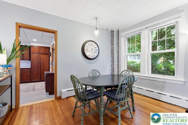 2021 Leithsville Road Hellertown, PA 18055 - Photo 10 of 39 Sun-filled dining area with hardwood floors, perfect for casual meals.