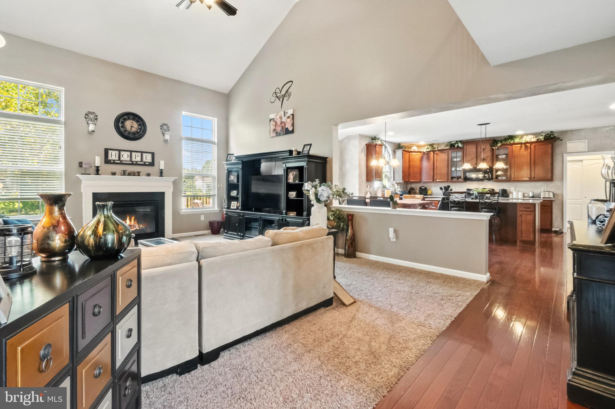 52 Forage Drive Mickleton, NJ 08056 - Photo 16 of 41 a living room with fireplace furniture and a flat screen tv