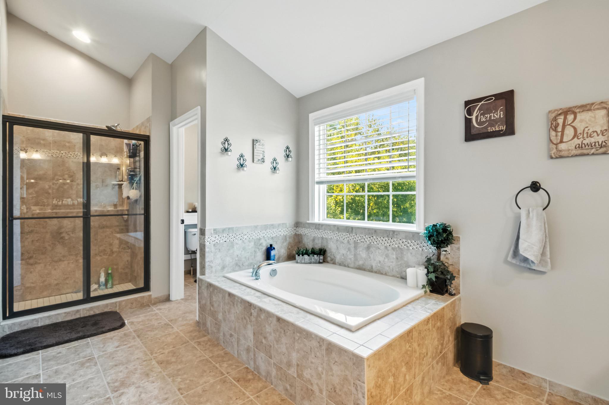 52 Forage Drive Mickleton, NJ 08056 - Photo 28 of 41 a spacious bathroom with a tub sink and mirror