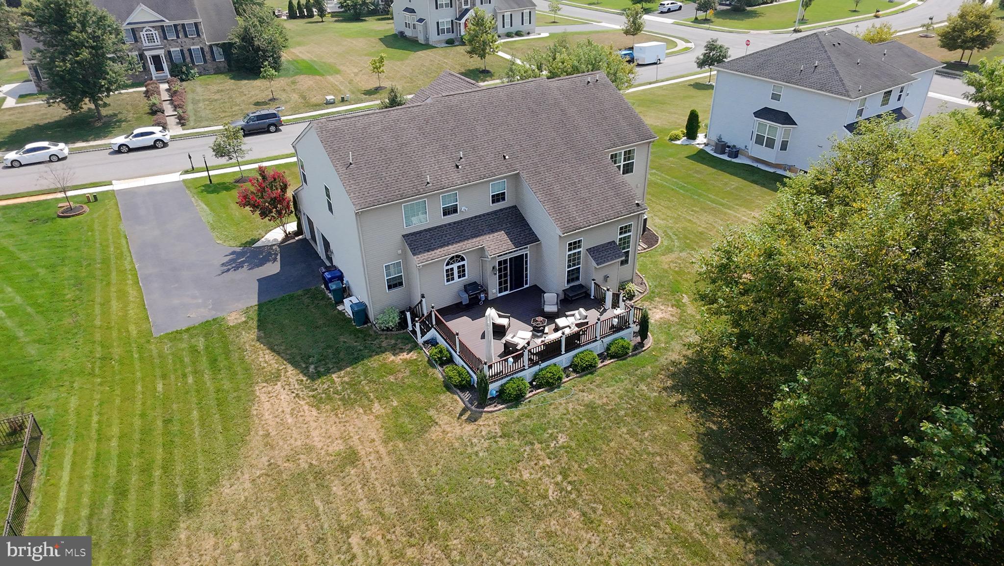 52 Forage Drive Mickleton, NJ 08056 - Photo 38 of 41 an aerial view of a house with a garden and swimming pool