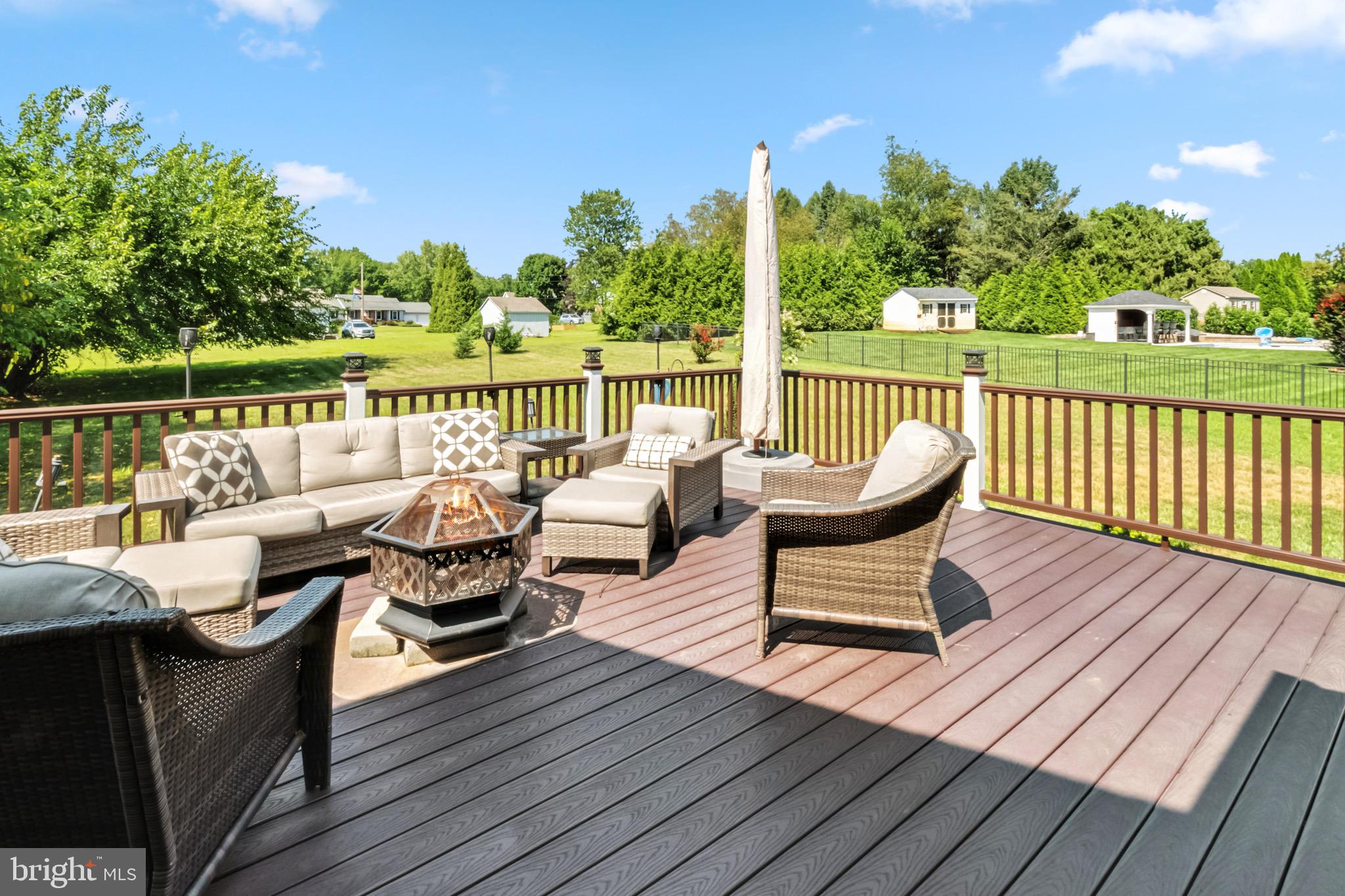 52 Forage Drive Mickleton, NJ 08056 - Photo 7 of 41 a view of a chair and tables on the roof deck