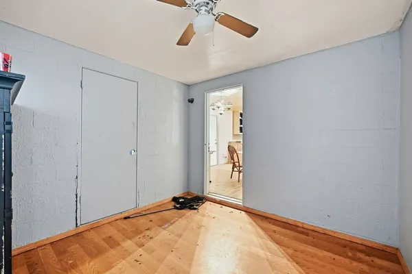 a view of an entryway with a hall