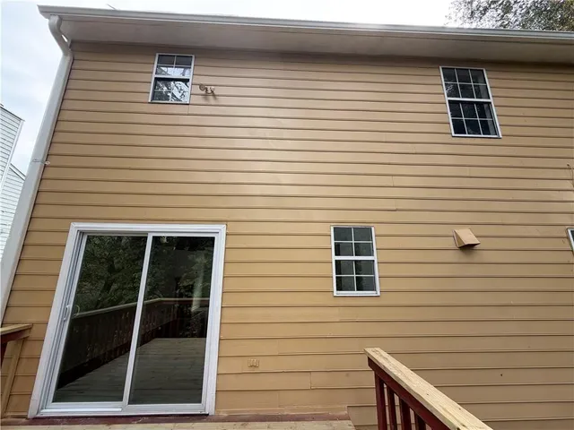 a view of a house with a door