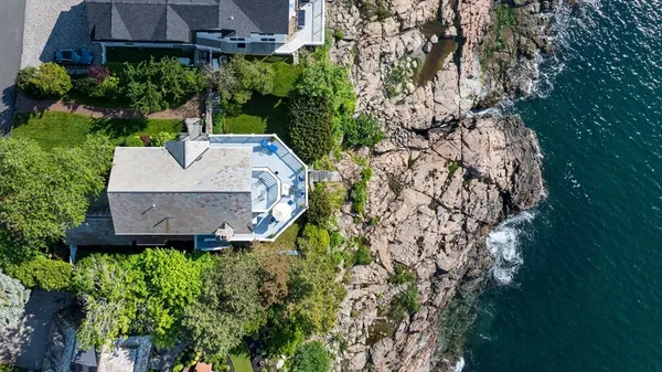 a view of a street with a houses