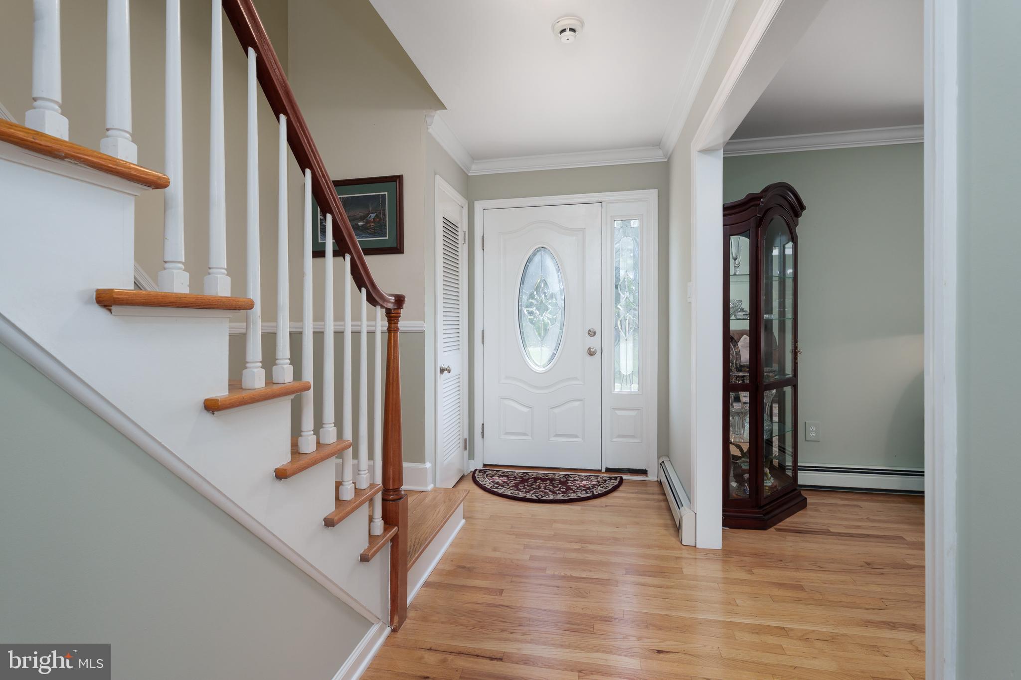 56 Valley Road Lambertville, NJ 08530 - Photo 16 of 49 a view of a hallway with wooden floor and staircase