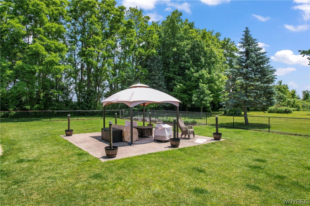 9946 Ridge Road Hartland, NY 14105 - Photo 35 of 48 Gazebo and garden beds