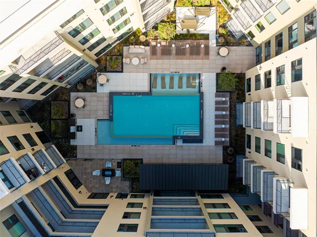 a view of a building with many windows