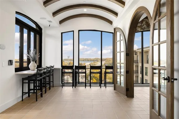 a view of living room and entryway